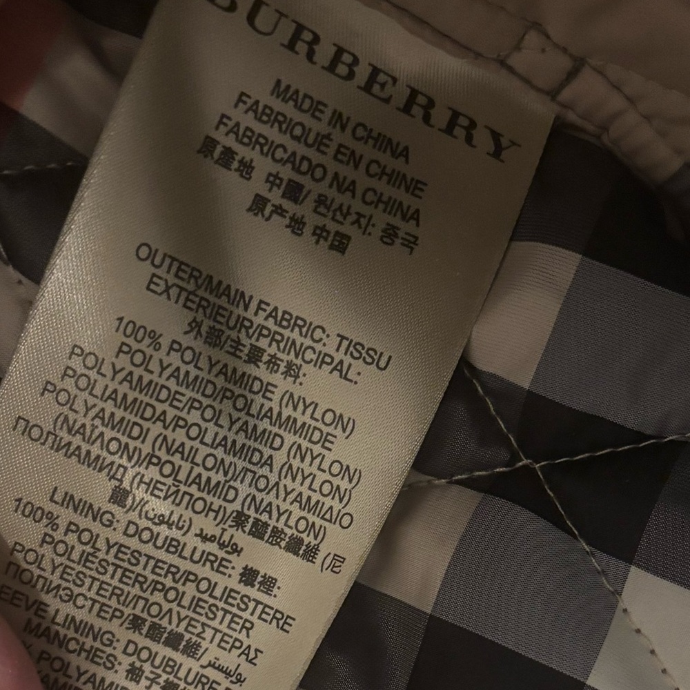 Burberry Brit Finsbridge Diamond Quilted Jacket in Olive Green size small - Picture 6 of 9